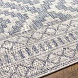 Armen Cream&Blue Outdoor Rug - Ornate Home