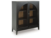 Armenleigh Black/Brown Bar Cabinet - Ornate Home