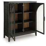 Armenleigh Black/Brown Bar Cabinet - Ornate Home