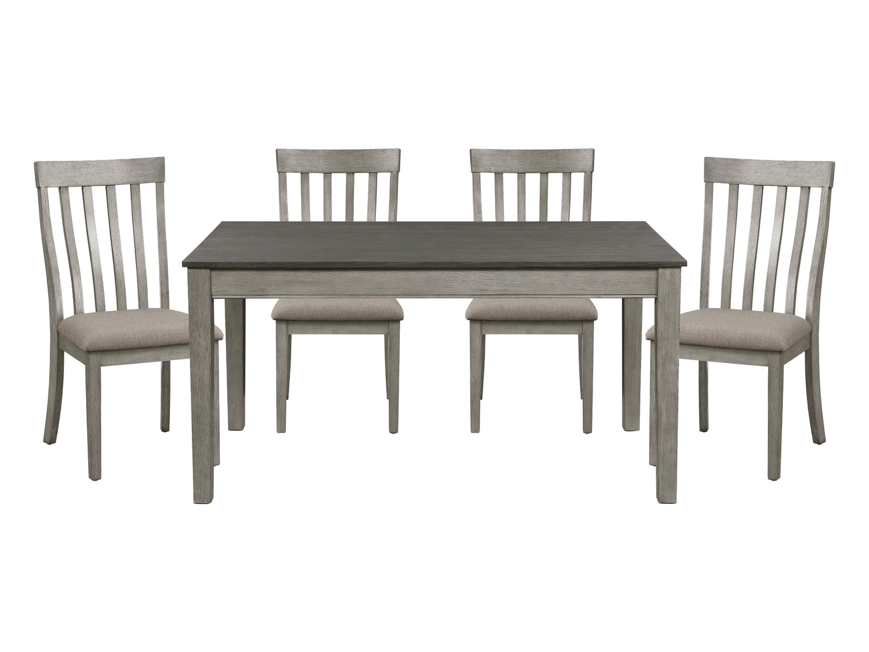 Armhurst Gray 5-piece Dinig Table Set - Ornate Home