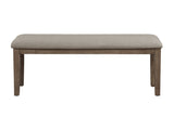 Armhurst Gray/Wire Brushed Brown Bench - Ornate Home