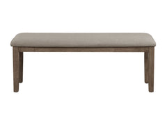 Armhurst Gray/Wire Brushed Brown Bench - Ornate Home