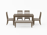 Armhurst Wire Brushed Brown Dining Table - Ornate Home
