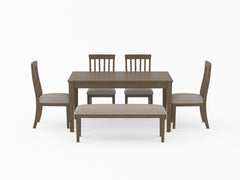 Armhurst Wire Brushed Brown Dining Table - Ornate Home