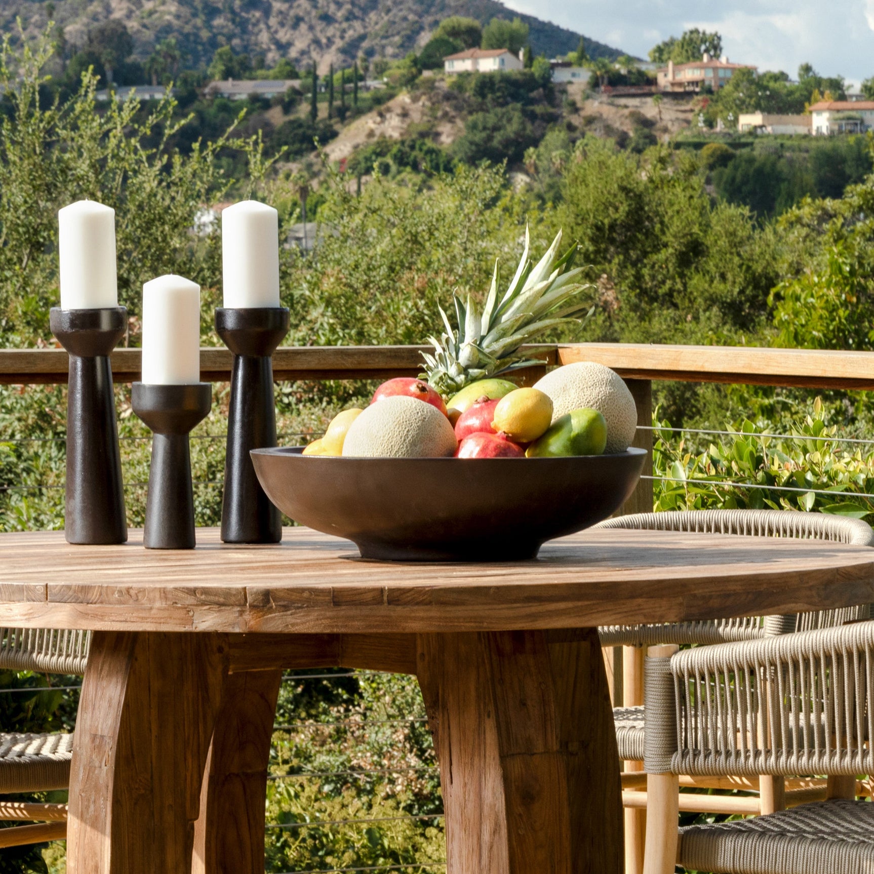 Armina Black Outdoor Bowl - Ornate Home