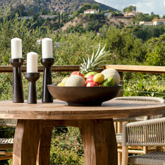 Armina Black Outdoor Bowl - Ornate Home