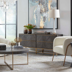 Armistead Dark Walnut Drawer Chest - Ornate Home