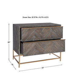 Armistead Dark Walnut Drawer Chest - Ornate Home