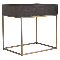Armistead Walnut Side Table - Ornate Home