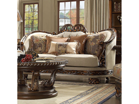 Armonia Mahogany Loveseat  / HD-1623 - Ornate Home