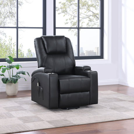 Armstrong Black Power Lift Recliner - Ornate Home