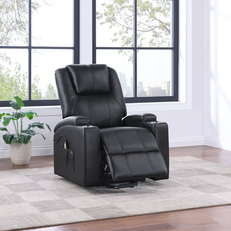 Armstrong Black Power Lift Recliner - Ornate Home