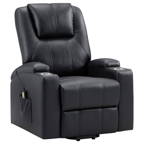 Armstrong Black Power Lift Recliner - Ornate Home
