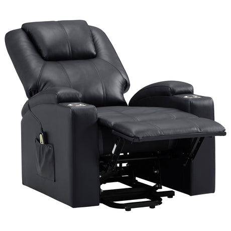 Armstrong Black Power Lift Recliner - Ornate Home