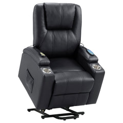 Armstrong Black Power Lift Recliner - Ornate Home