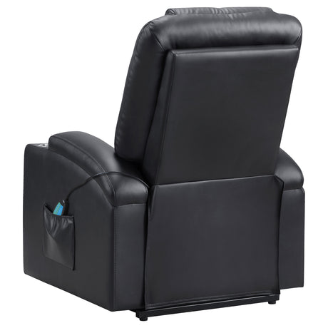 Armstrong Black Power Lift Recliner - Ornate Home