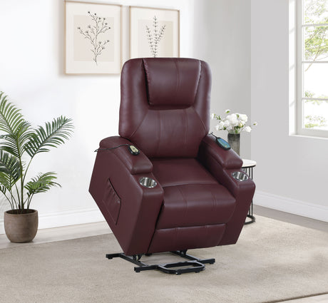Armstrong Wine Power Lift Recliner - Ornate Home
