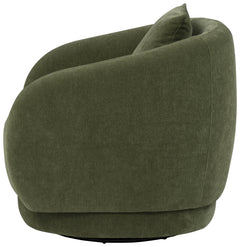 Arnaud Green Chenille Upholstered Swivel Accent Chair - Ornate Home