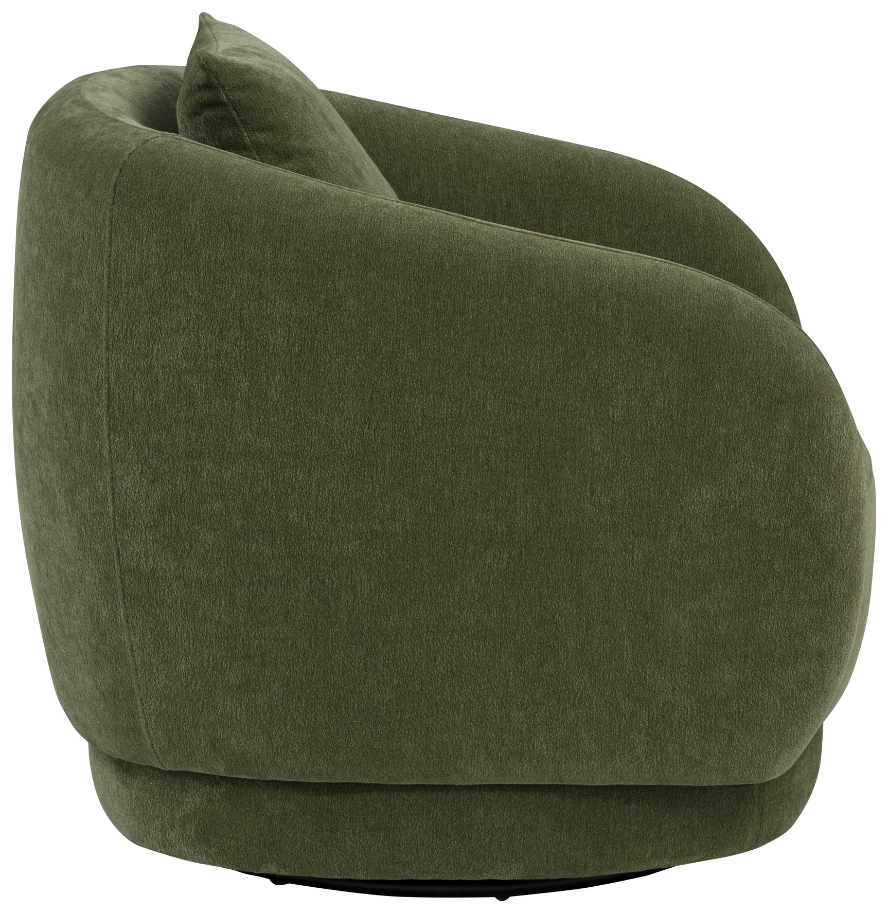 Arnaud Green Chenille Upholstered Swivel Accent Chair - Ornate Home