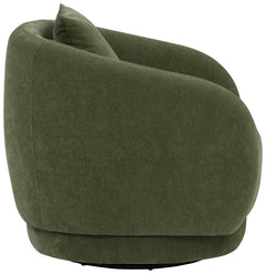 Arnaud Green Chenille Upholstered Swivel Accent Chair - Ornate Home