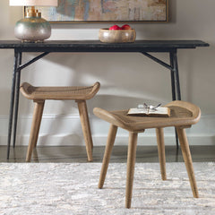Arne Woodtone Scandinavian Small Bench - Ornate Home