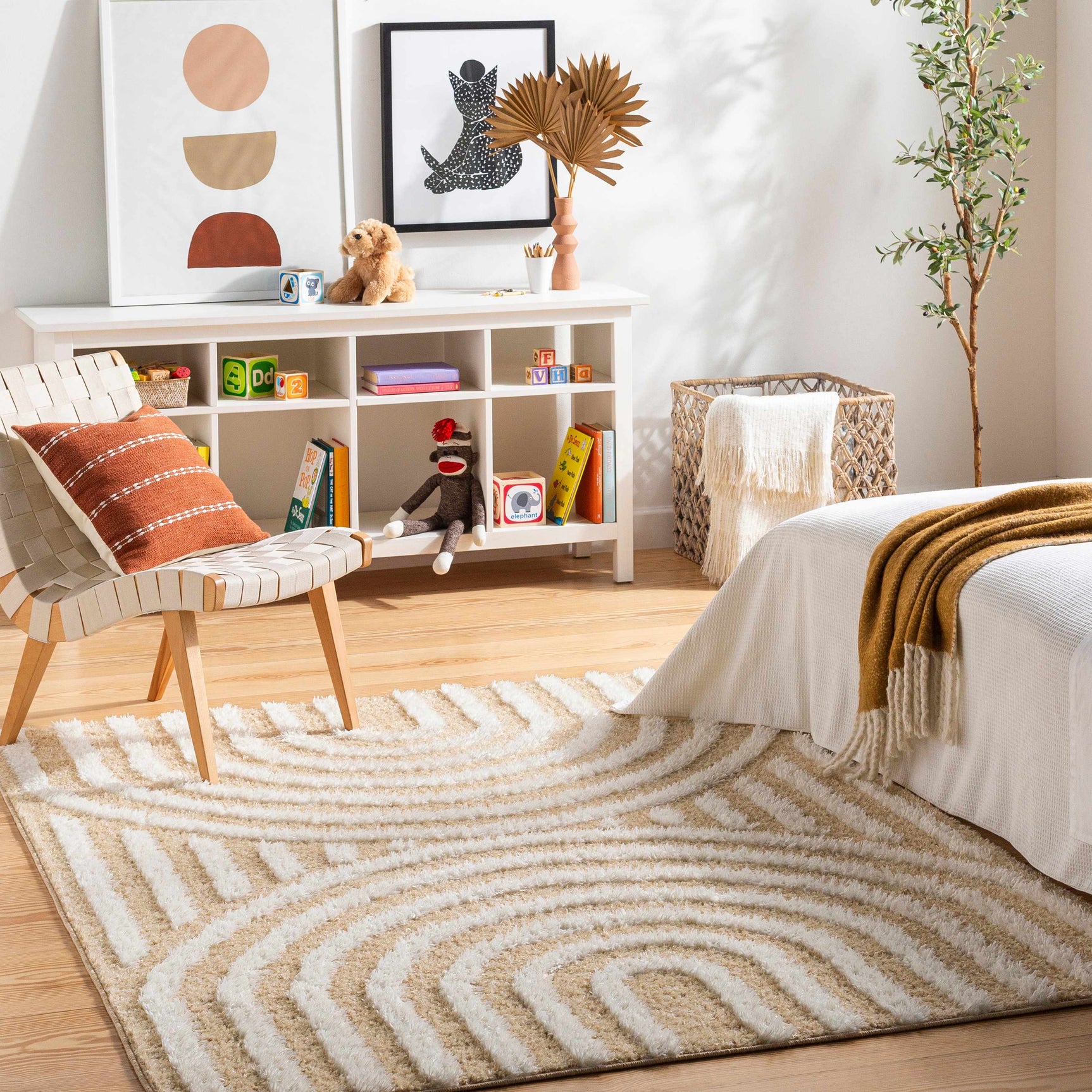 Arnel Beige Area Rug - Clearance - Ornate Home