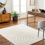 Arnel Cream Area Rug - Ornate Home