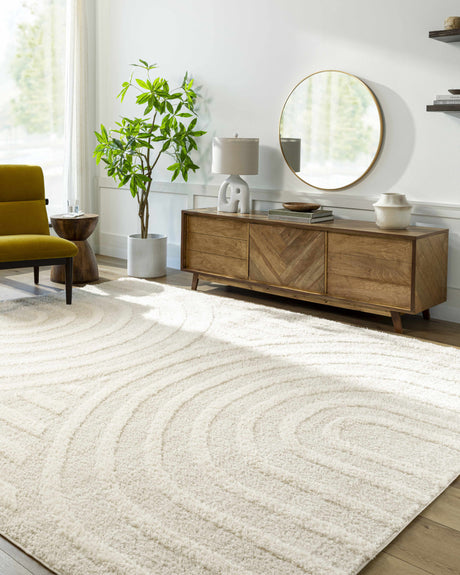 Arnel Cream Area Rug - Ornate Home