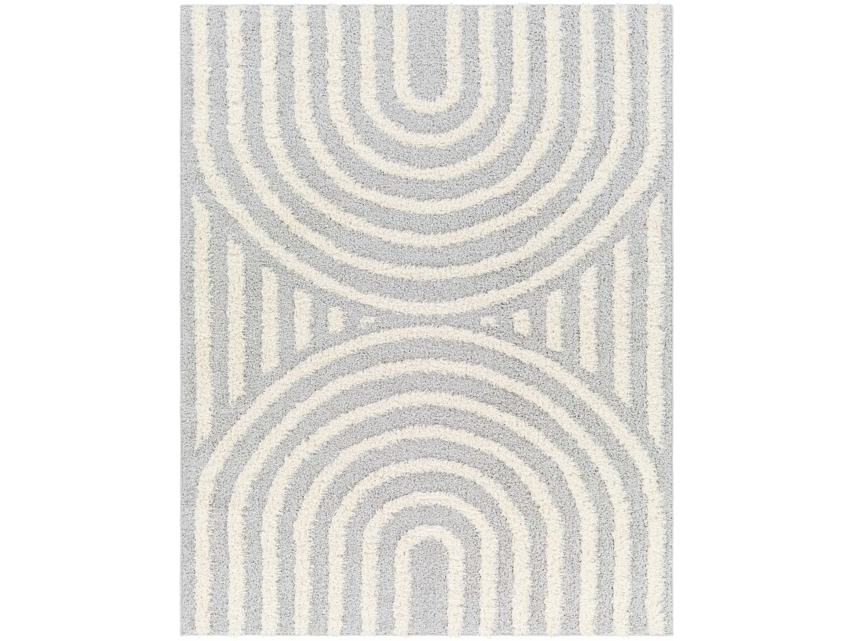 Arnel Gray & Beige Area Rug - Ornate Home