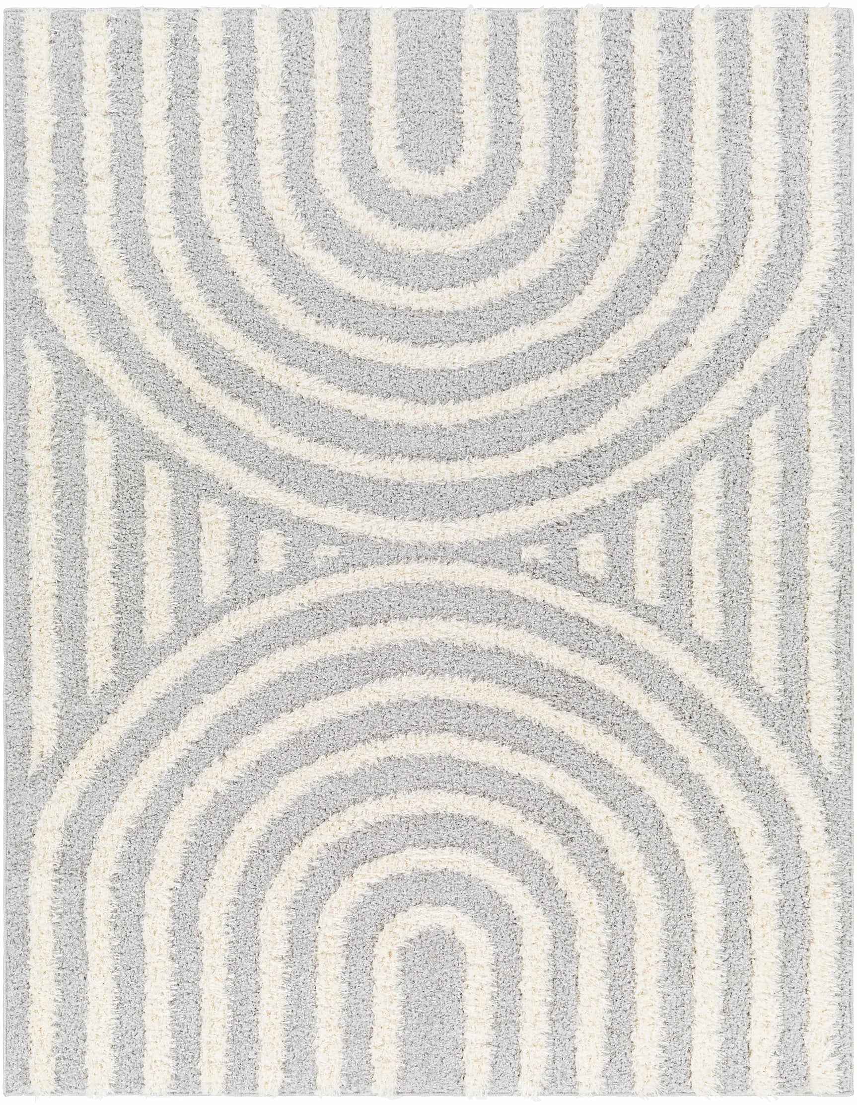 Arnel Gray & Beige Area Rug - Ornate Home