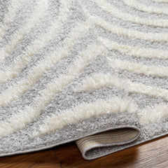 Arnel Gray & Beige Area Rug - Ornate Home