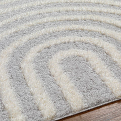 Arnel Gray & Beige Area Rug - Ornate Home
