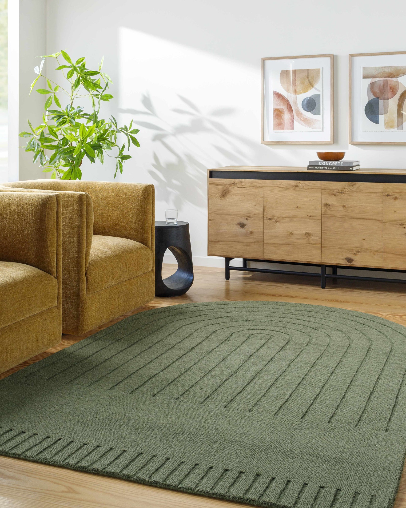Arnona Green Area Rug - Ornate Home