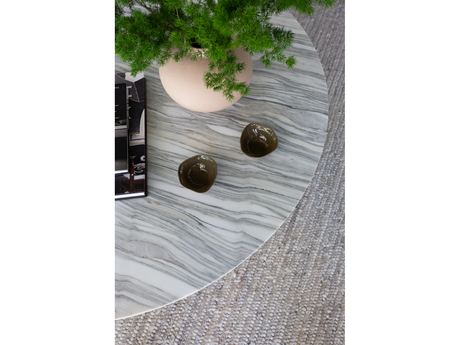 Aro Calacatta Marble/Satin Bronze Cocktail Table - Ornate Home