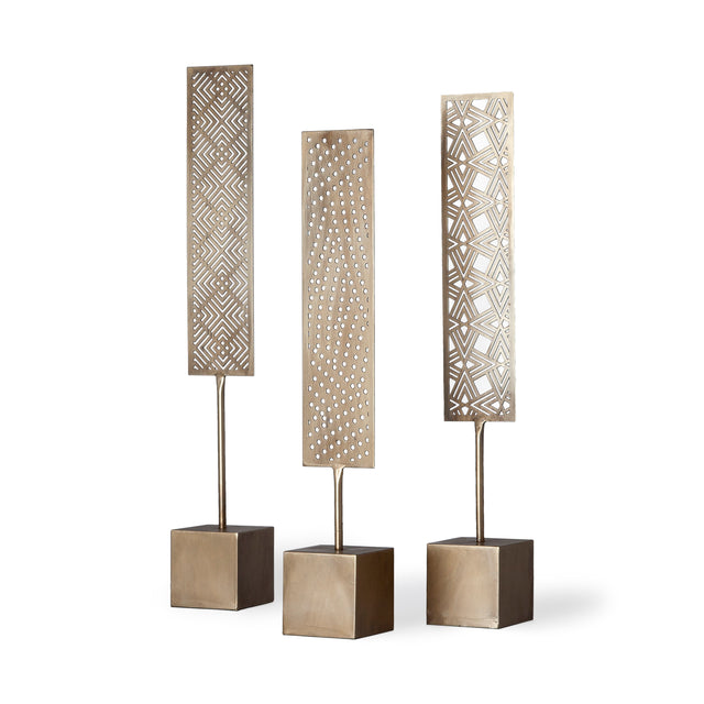 Arondale Gold Cutout Decorative Objects (Set of 3) - Ornate Home