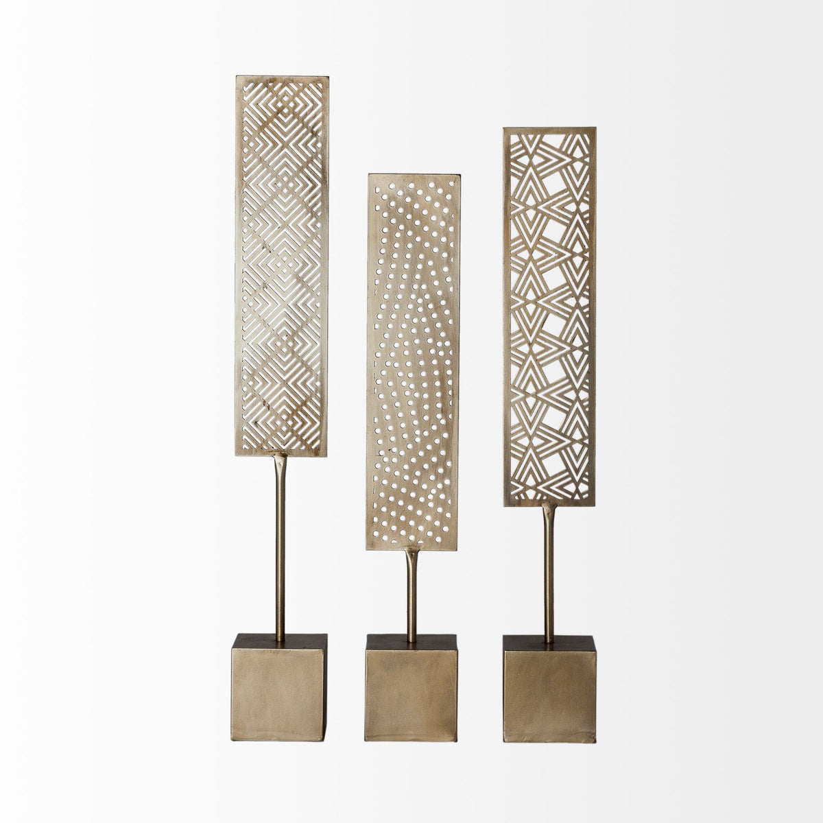 Arondale Gold Cutout Decorative Objects (Set of 3) - Ornate Home