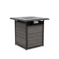 Arosa Black/Gray 3 Piece Outdoor Counter Height Set - Ornate Home