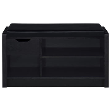 Arrington Black Storage Bench - Ornate Home