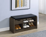 Arrington Smoked Oak Storage Bench - Ornate Home