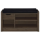 Arrington Smoked Oak Storage Bench - Ornate Home