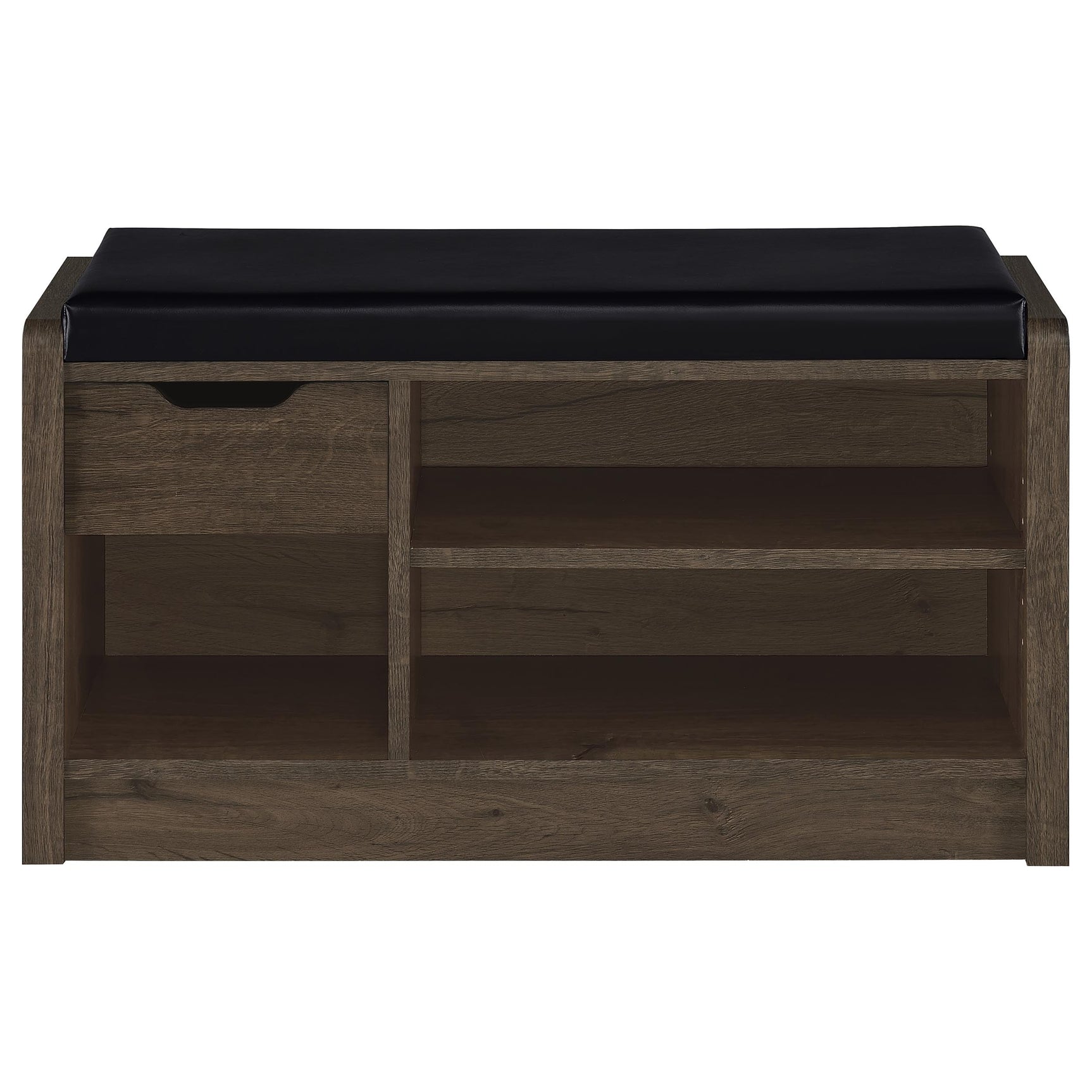 Arrington Smoked Oak Storage Bench - Ornate Home