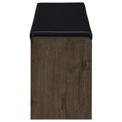 Arrington Smoked Oak Storage Bench - Ornate Home