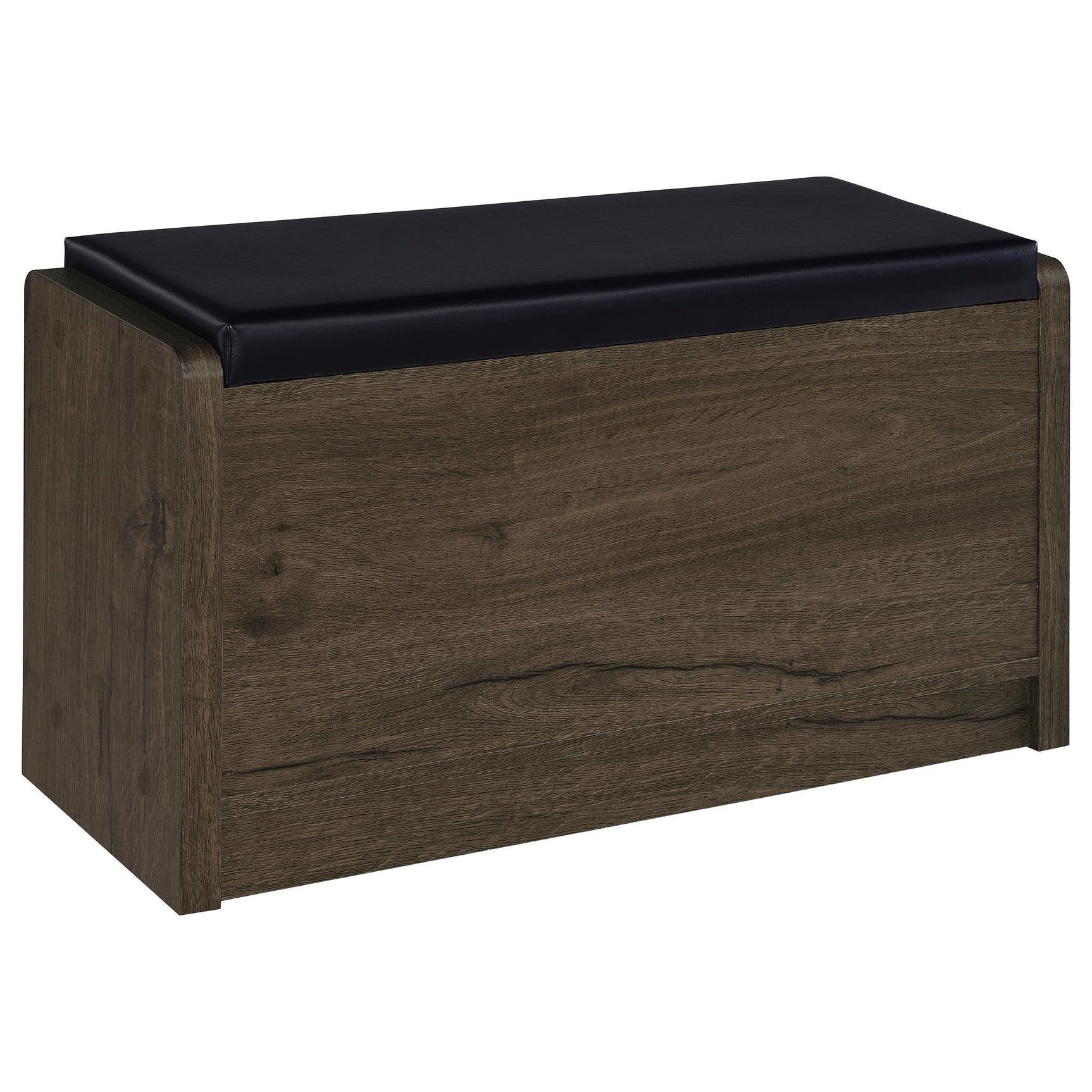 Arrington Smoked Oak Storage Bench - Ornate Home