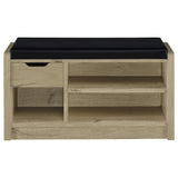 Arrington White Oak Storage Bench - Ornate Home