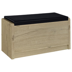 Arrington White Oak Storage Bench - Ornate Home