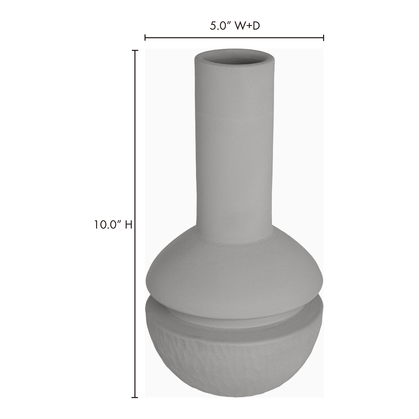 Arro Grey Decorative Vessel - Ornate Home