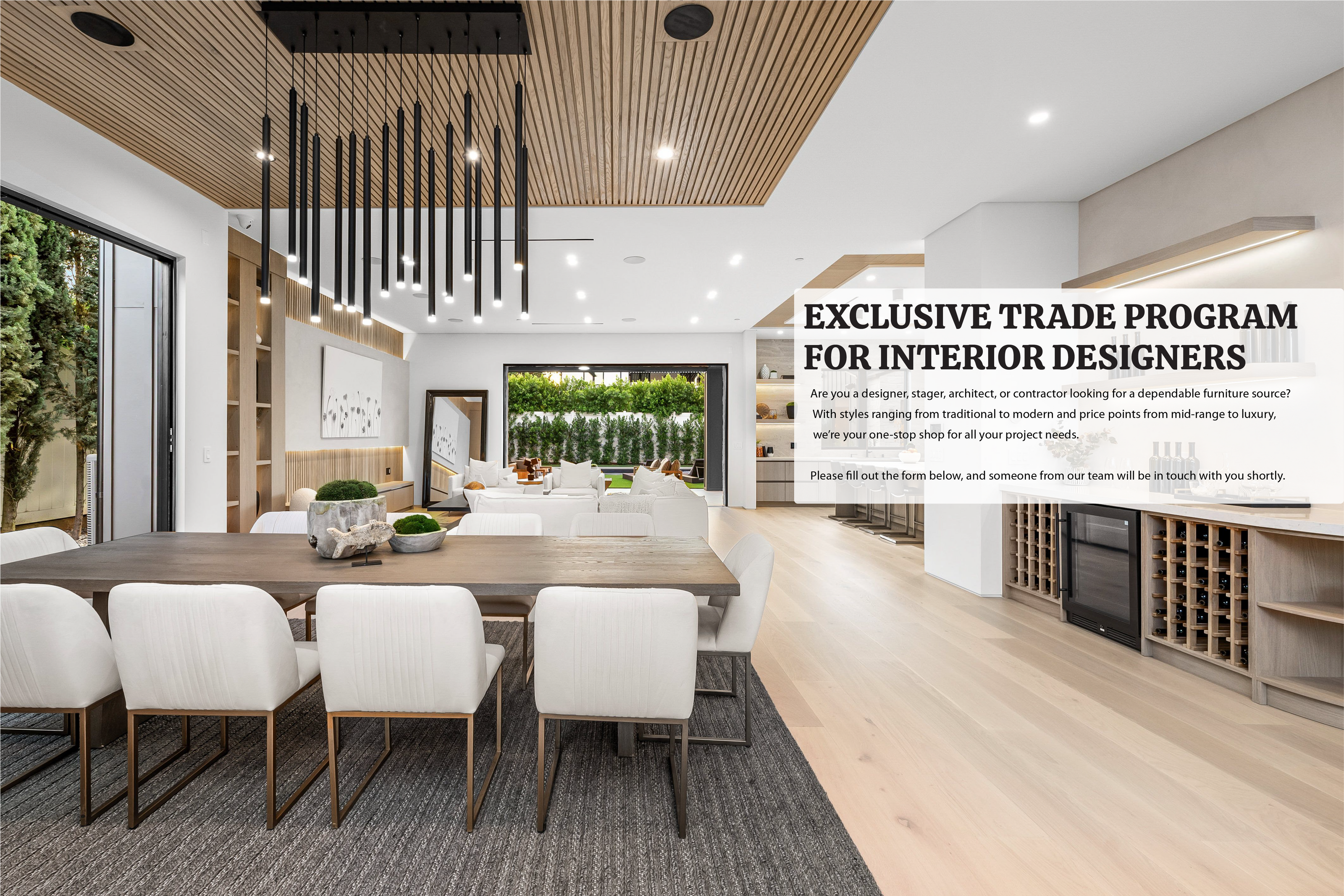exclusive trade program for interior designers