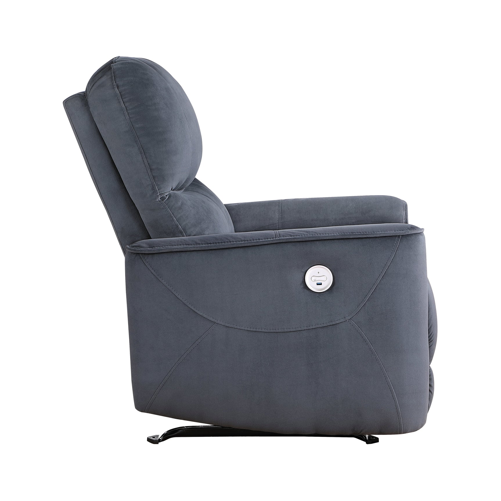 Artem Dark Gray Power Rocker Reclining Chair - Ornate Home