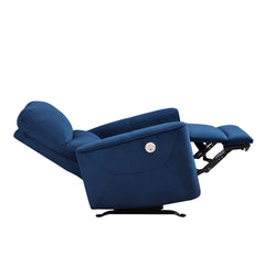 Artem Navy Power Rocker Reclining Chair - Ornate Home