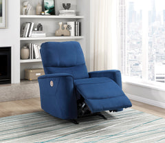 Artem Navy Power Rocker Reclining Chair - Ornate Home